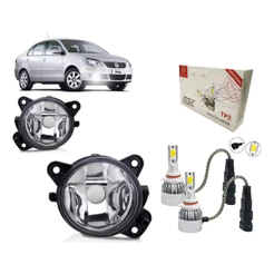 Kit 2 Farol Milha Auxiliar + 2 Led Polo 2008 2009 2011 2012.