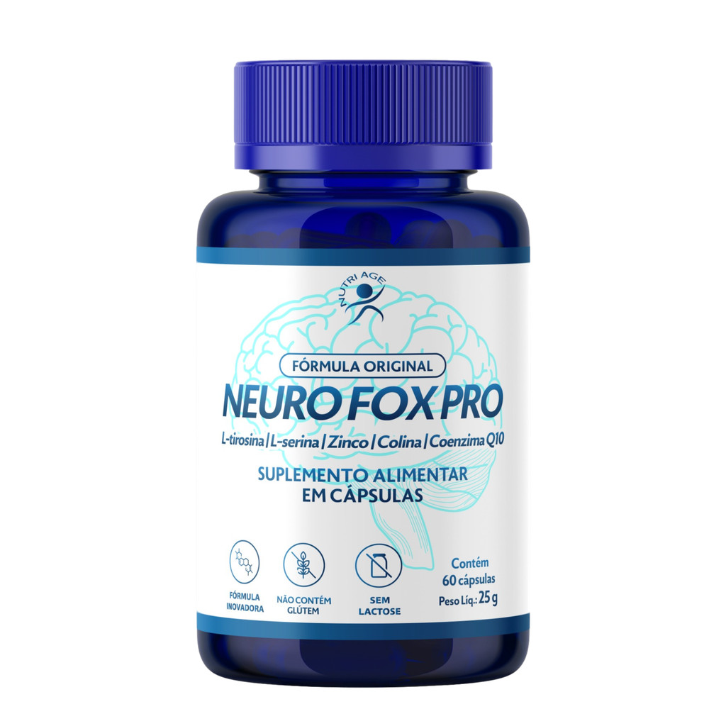 Booster Cerebral Neuro Fox Pró Nutriage 60 Cáps