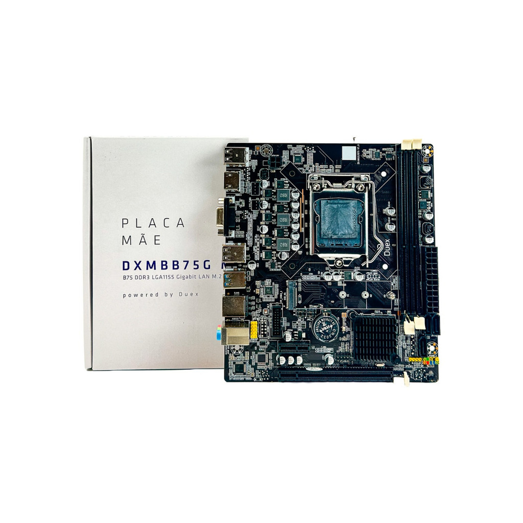 Placa Mãe Duex DXMBB75S M2 LGA1155 DDR3 Micro ATX HDMI