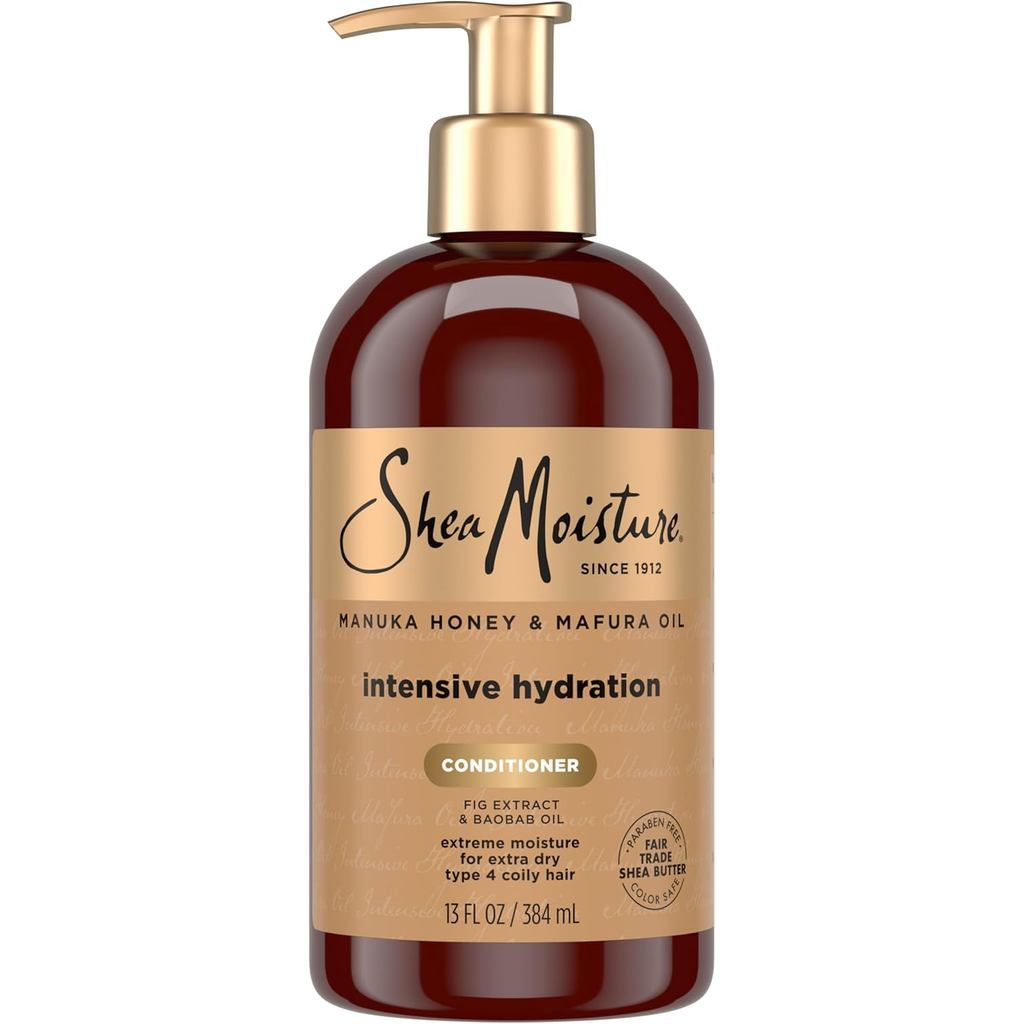 Condicionador Hidratante Intensivo SheaMoisture com Mel de Manuka e Óleo de Mafura para Cabelos Secos e Danificados, Con