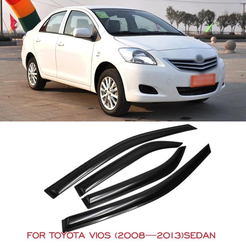 Toldos Abrigos Para Toyota VIOS Sedan 2008 2009 2010 2011 2012 2013 Janela Lateral Do Carro Defletor Porta Viseira Chuva