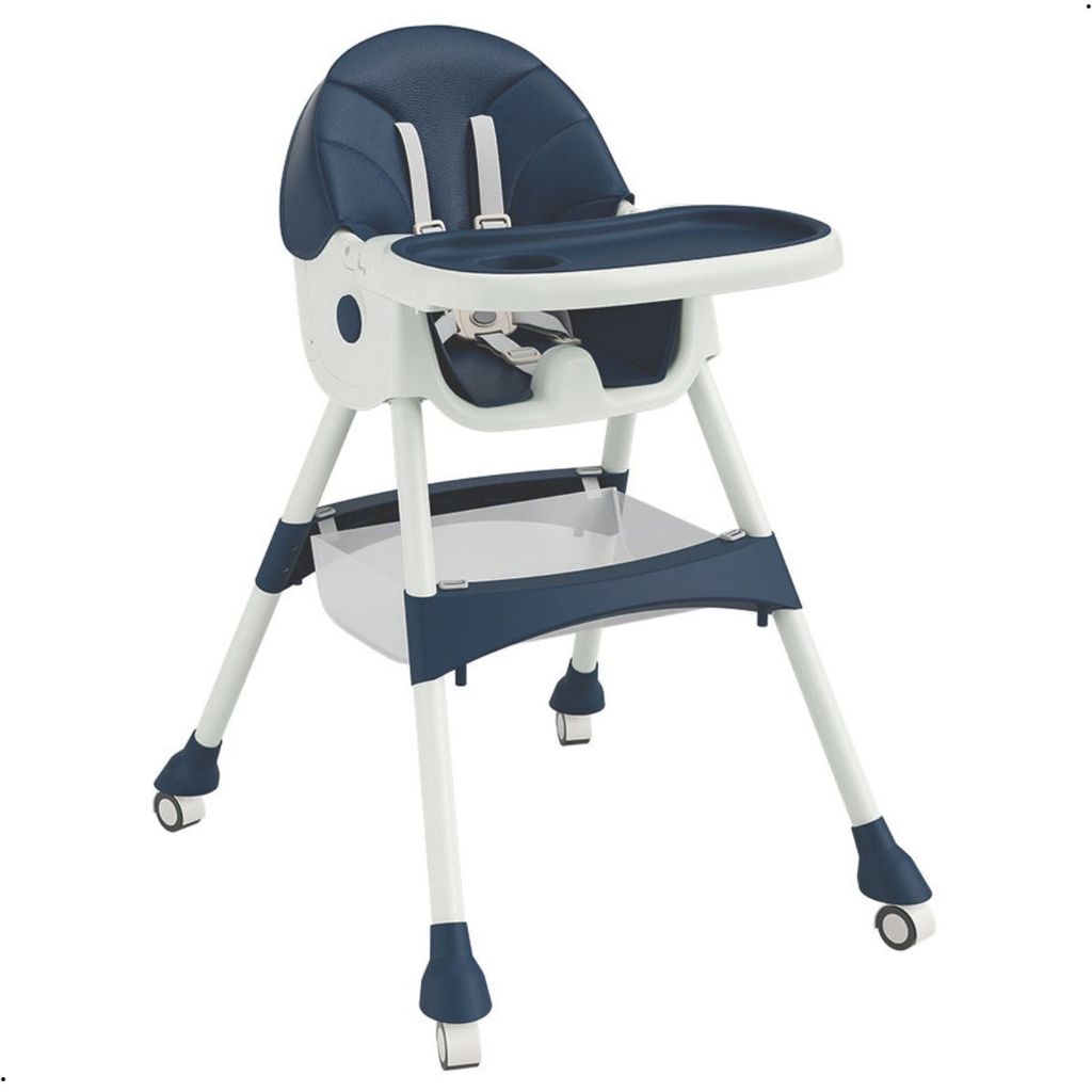 Cadeira de Alimentação Bebe Dobrável Com Rodinhas Zippy
