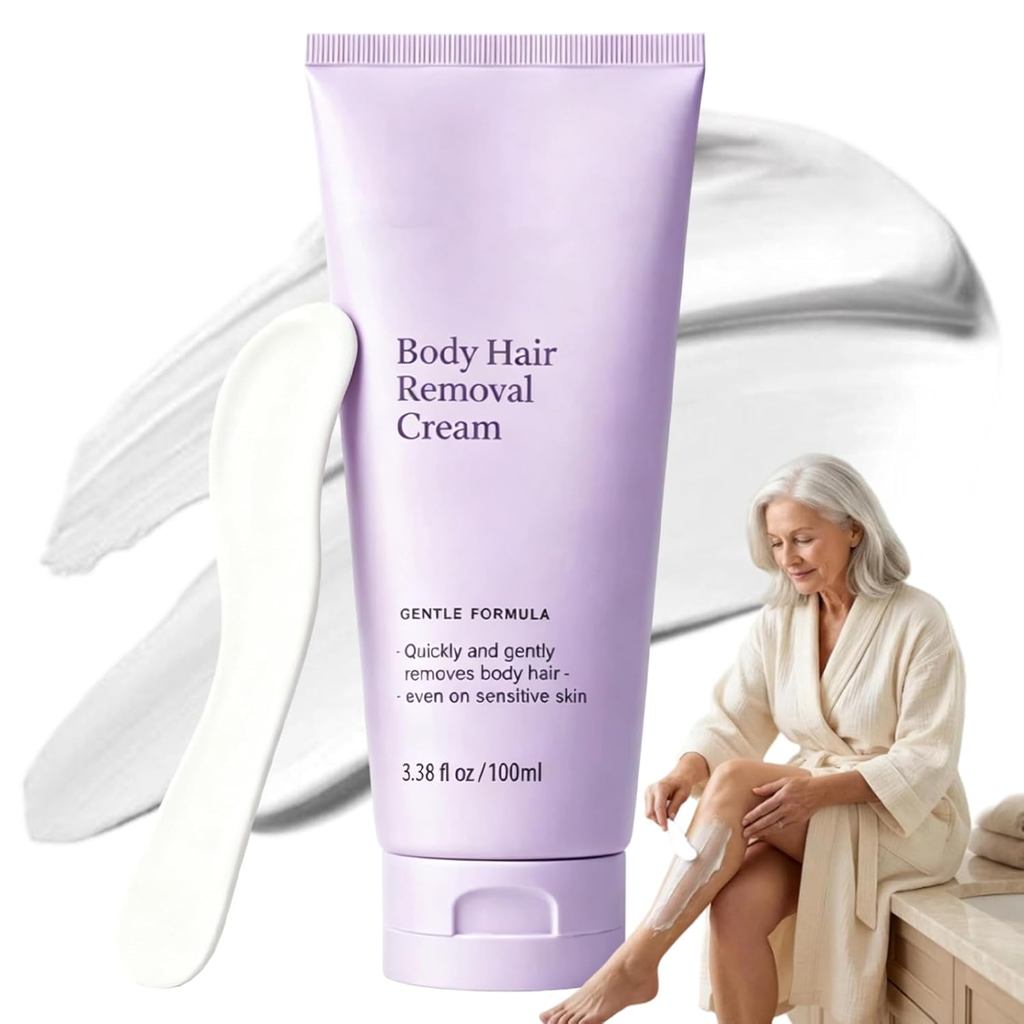 Removedor de Pelos Snatched, 3,38 oz, Removedor de Pelos Corporais Suave para Pernas, Braços, Axilas, Abdômen, Linha do