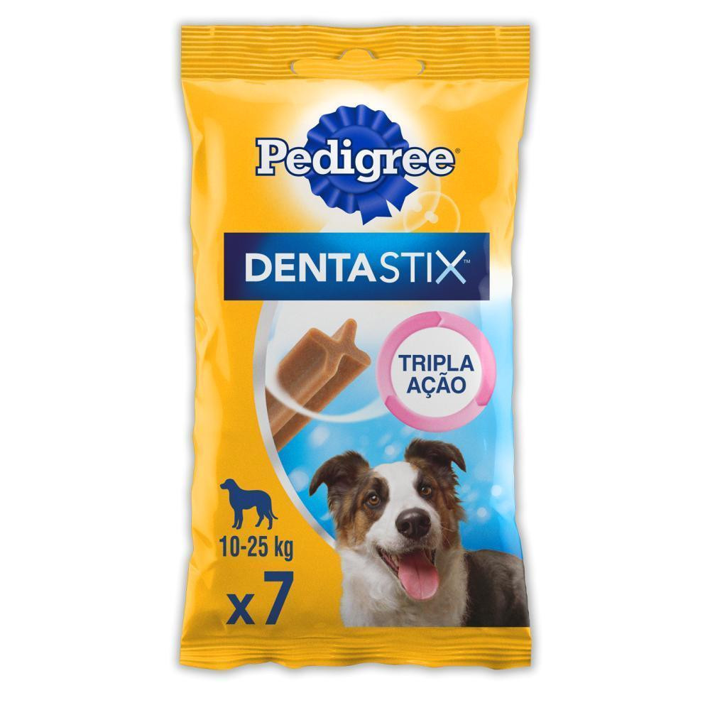 Petisco Dentastix Cuidado Oral Para Cães Adultos Raças Médias 7 Unidades Pedigree