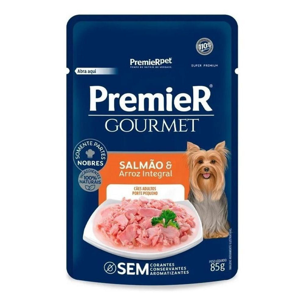 Sache Premier Gourmet Cães Adultos Salmão 85G