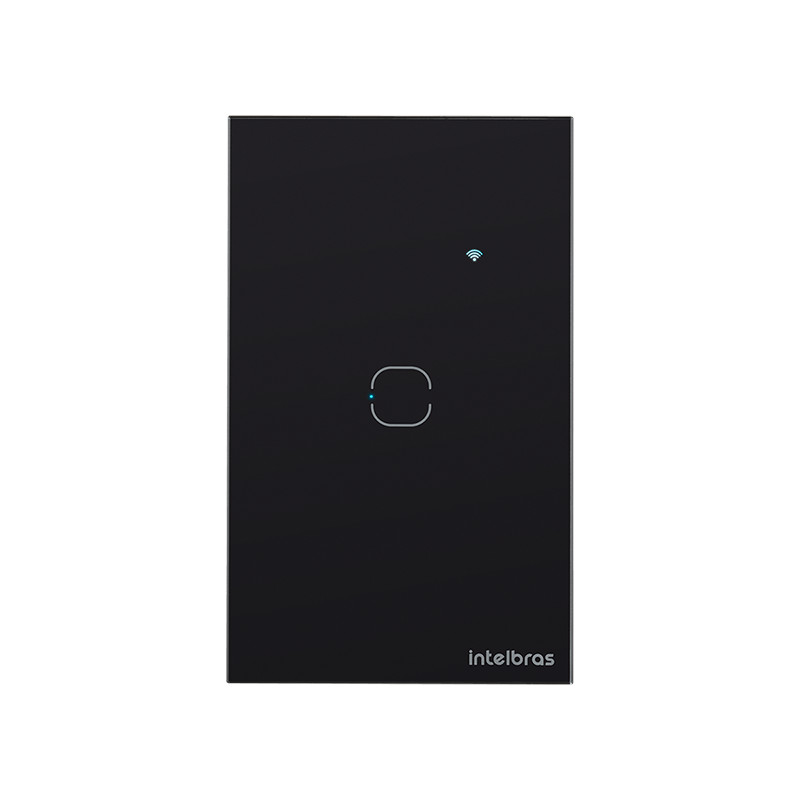 Interruptor Touch Inteligente Zigbee 1 Tecla EZS 1001 Preto Intelbras