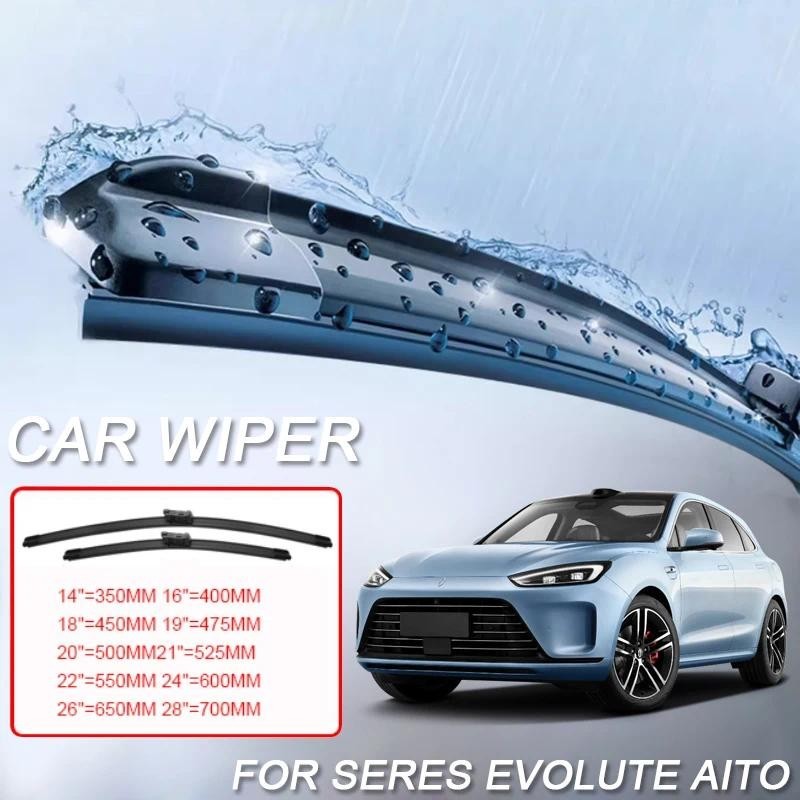 2 Peças Limpador De Para-Brisa De Lâmina De Carro LUXEED R7 S7 SERES AITO M5 M7 M9 3 EVOLUTE i-JOY 5 SF5 JET STELATO S9a