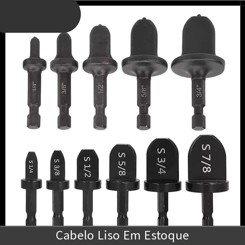 Conjunto Expansor De Tubo De Cobre De 11 Peças , Rolamento De Aço , Haste Hexagonal , Broca , Ferramenta Macio-Alta Qual