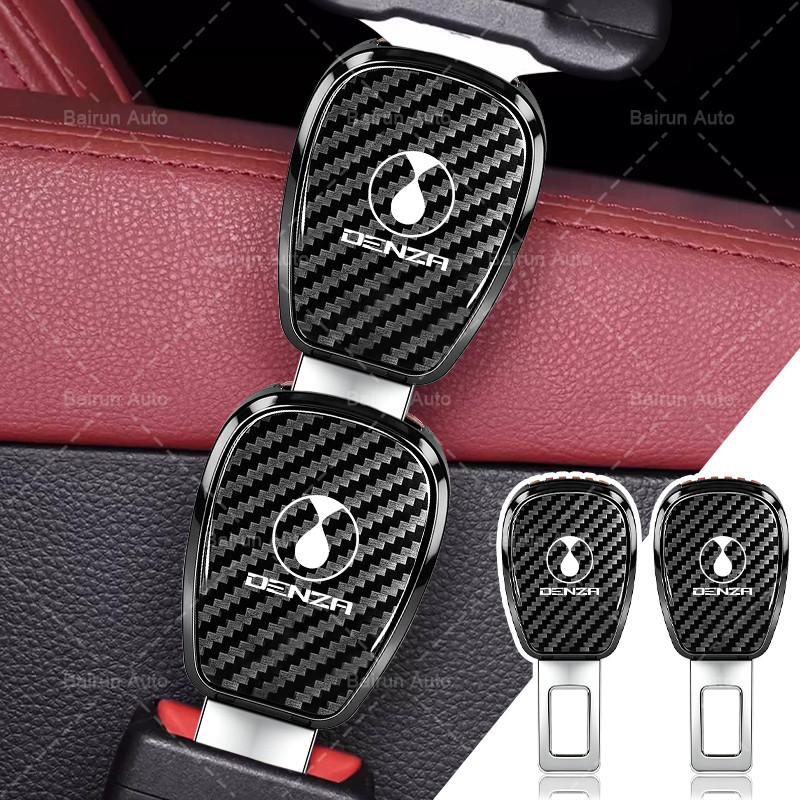 1/2 Pçs De Fibra De Carbono Cinto De Segurança Do Carro Extensão Fivelas Extensor De Bloqueio Para Denza D9 N7 Z9 GT Est