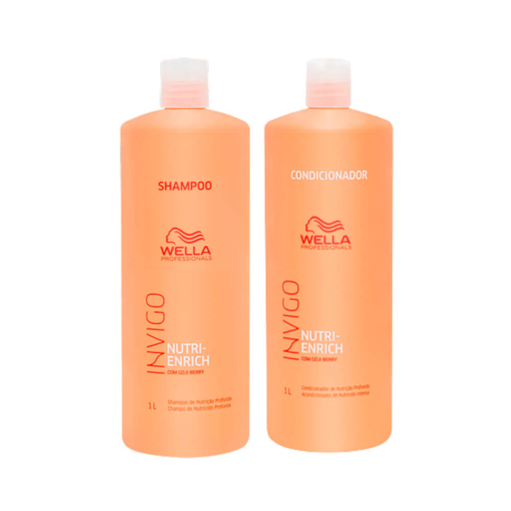 Kit Wella Professionals Invigo Nutri-Enrich Shampoo 1L + Condicionador 1L