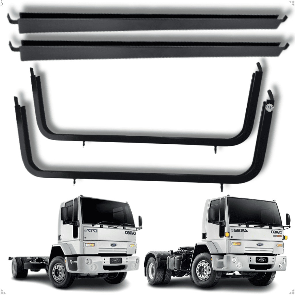 Kit Acabamento Arco Superior + Canaleta Inferior Porta Ford Cargo