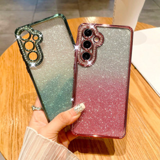 Capa Luxuosa Com Glitter Para Samsung A17 A07 A36 A56 A06 A16 A26 A14 A34 A54 A15 A25 A24 A35 A55 A05s 5G Gradiente Cor em Oferta na Shopee