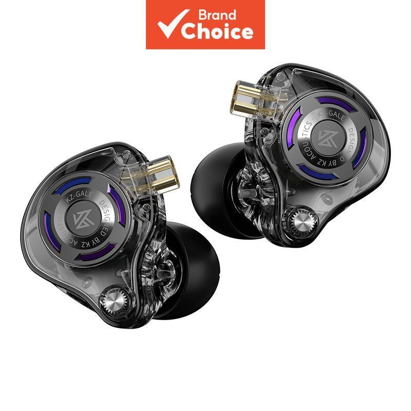 KZ Gale Fones de Ouvido para Jogos HiFi Graves Profundos Conforto Intra-Auricular Fones com Fio Sem Microfone IEM para