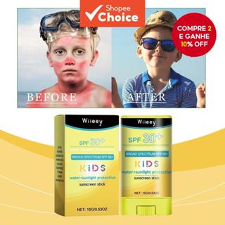 Protetor Solar em Bastão para Crianças, Gel Protetor Solar não Oleoso, Proteção Solar Suave, Protetor Solar Duradouro, À