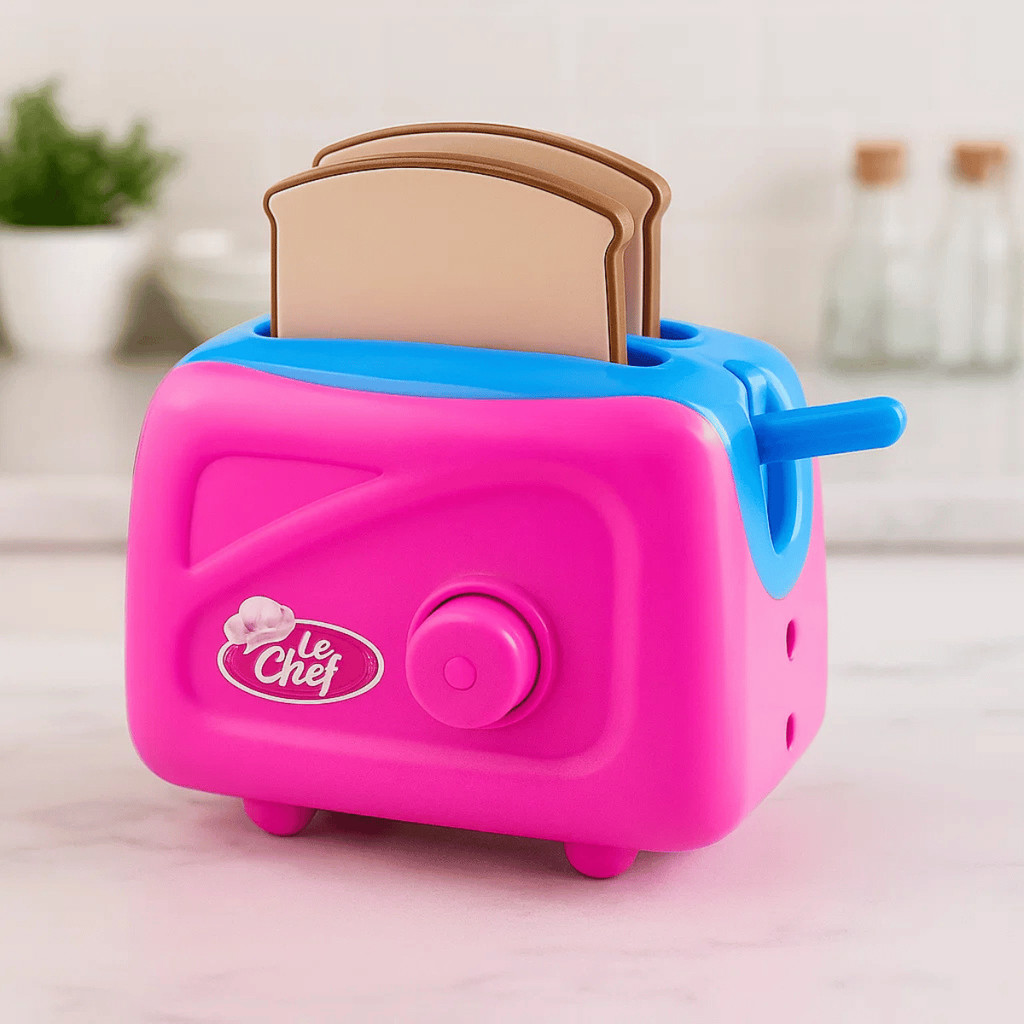 Torradeira de Plástico Brinquedo - Le Chef Usual Brinquedos / Cozinha Infantil / Faz de Conta