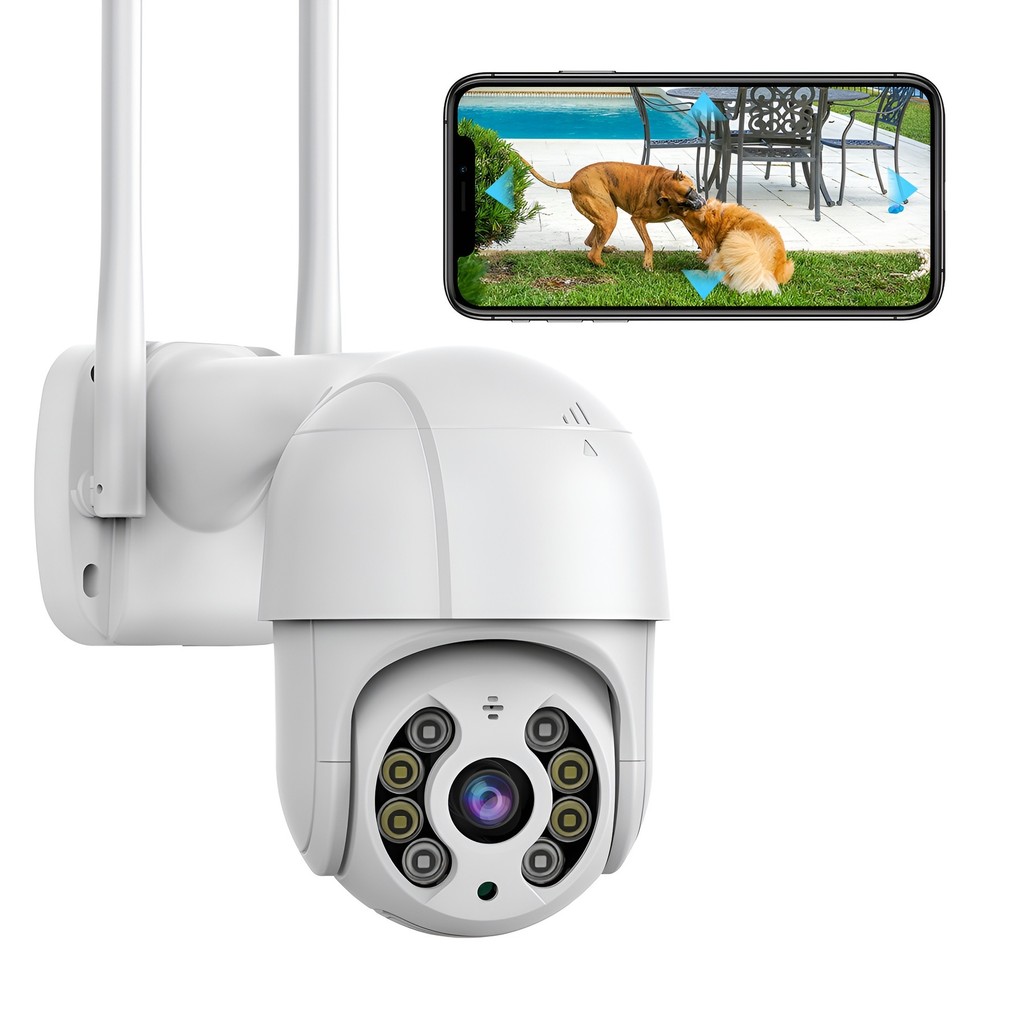 Câmera A8 Externa Ip A Prova D'água com Infravermelho Alarme Wifi Hd Sensor De Movimento Bivolt