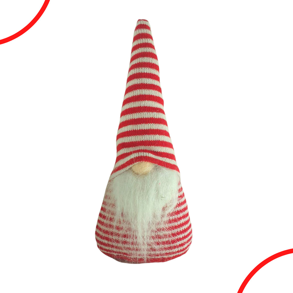 Enfeite Gnomo Bota Vermelha 23 cm Decoração/Enfeite Natal Para Casa