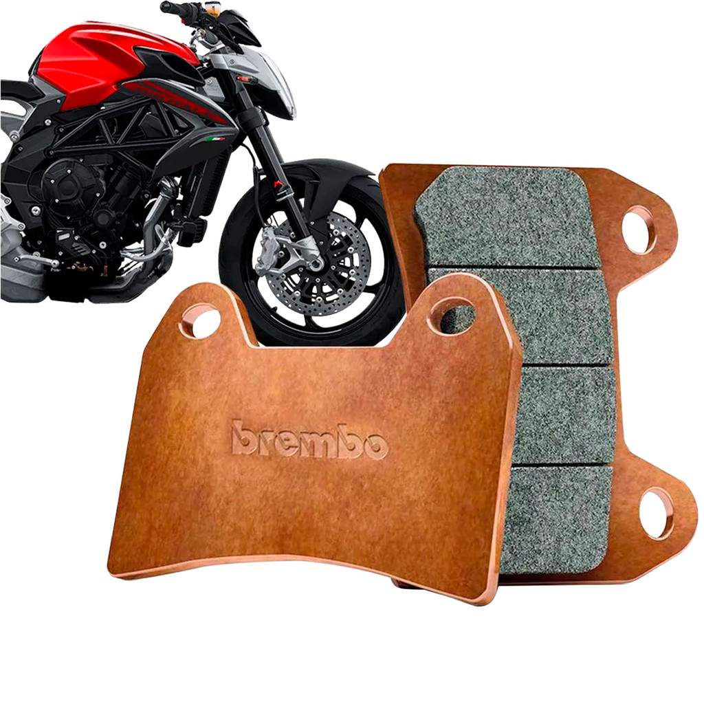 Par Pastilha De Freio Dianteira Mv Agusta Rivale 800 Racing Sinterizada