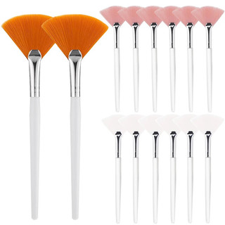 10 Peças Pincéis De Máscara Facial Em Leque , Aplicador De Escova Macia , Para Mulheres , Meninas , Ferramentas Cosmétic