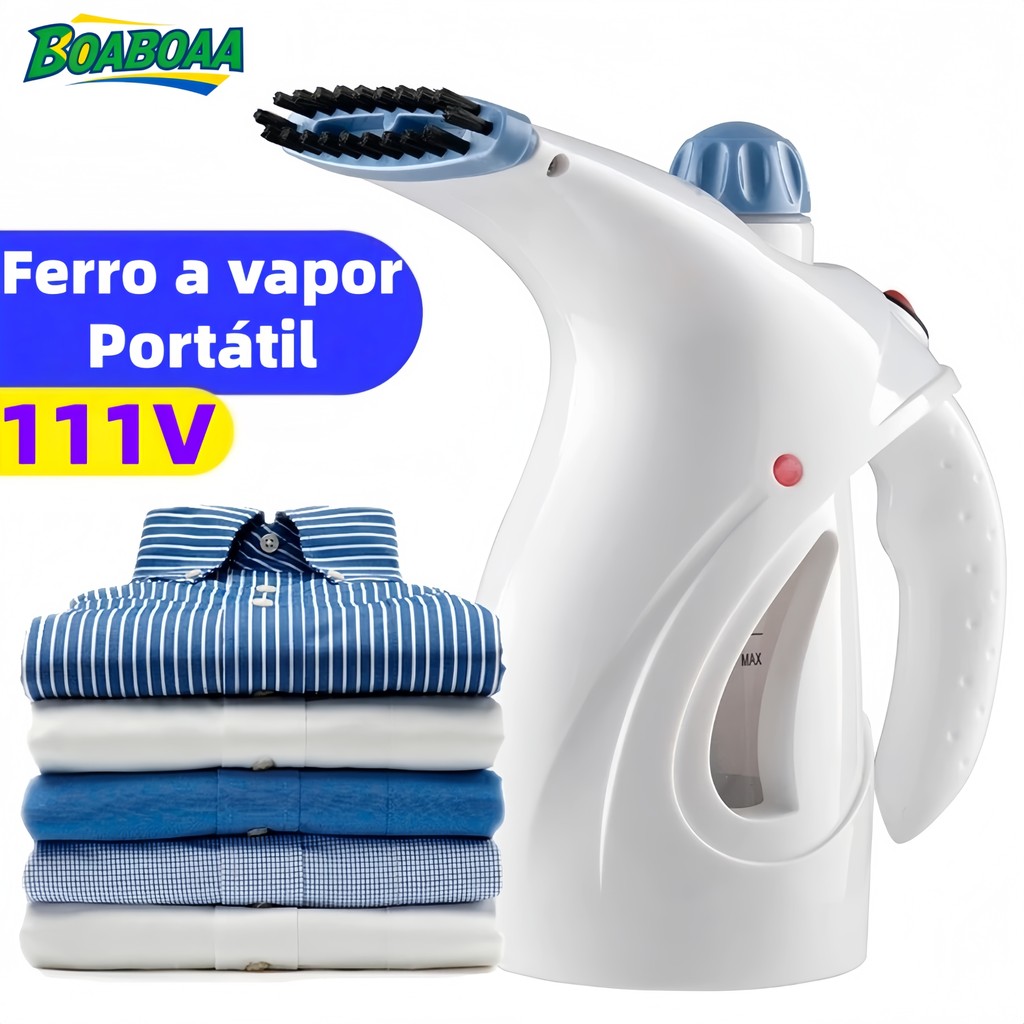 Passadeira a Vapor 800W 110V – Vaporizador de Roupas Portátil Tira Amasso para Casa e Viagem