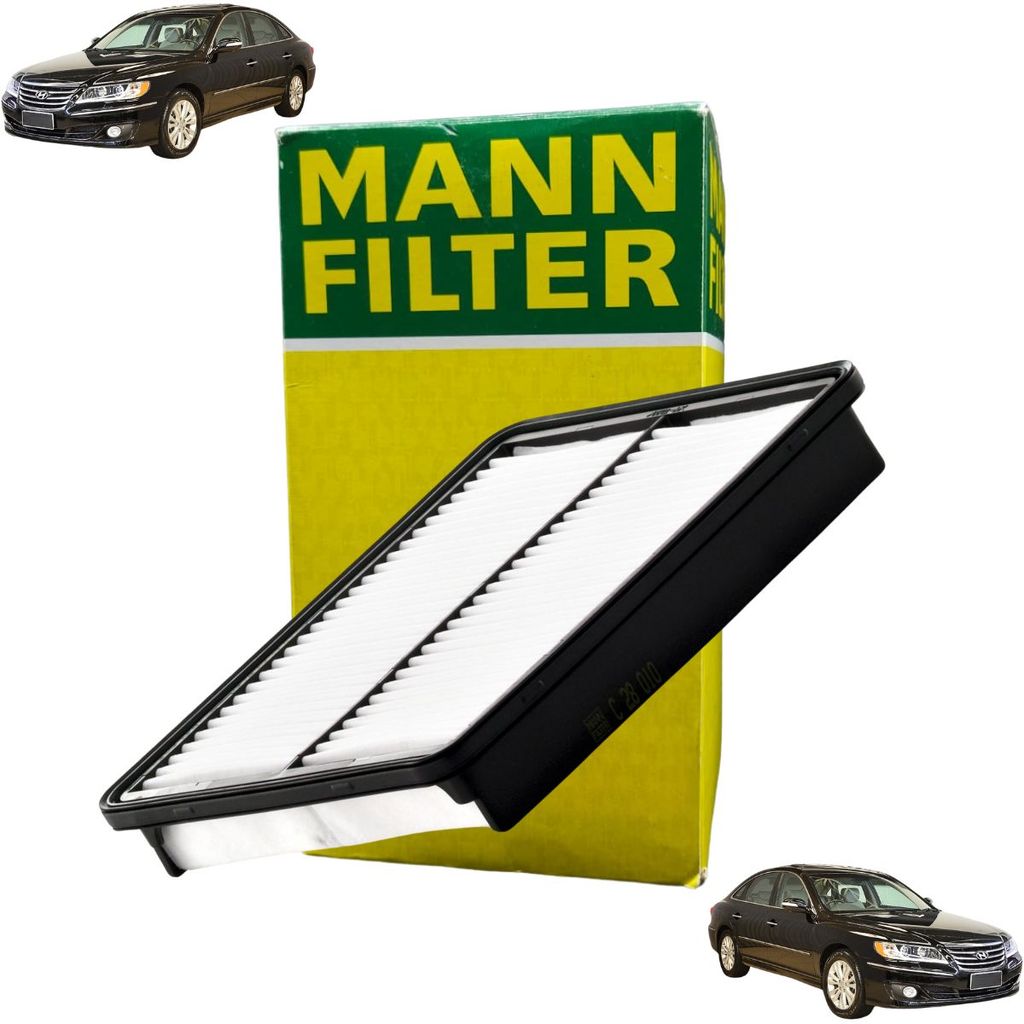 Filtro De Ar Azera 2011 A 2017 / Santa Fé 2010 A 2012 / Sonata 2011 A 2014 / Cerato 2009 A 2013 / Sorento 2009 A 2015
