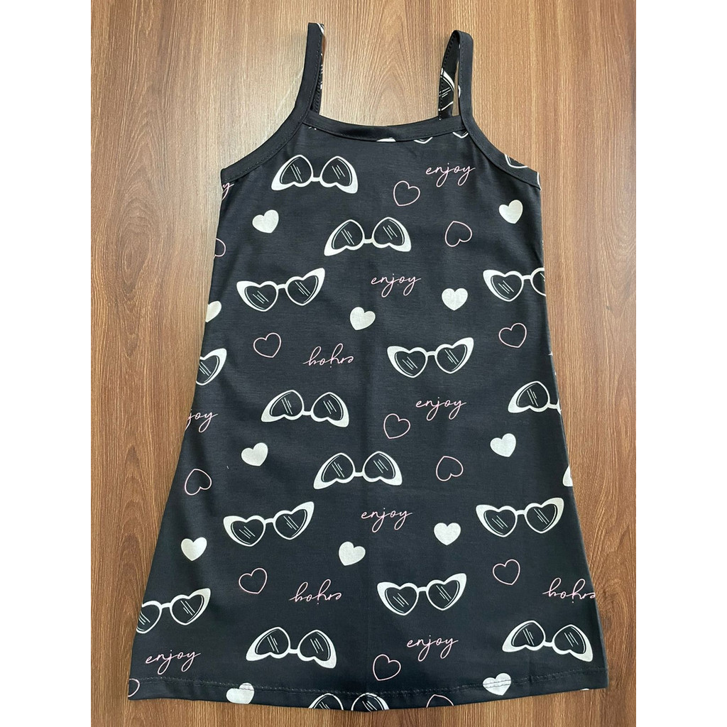 Vestido Infantil Menina Estampado Malwee Kids Curto Regata — imagem 2 de 2