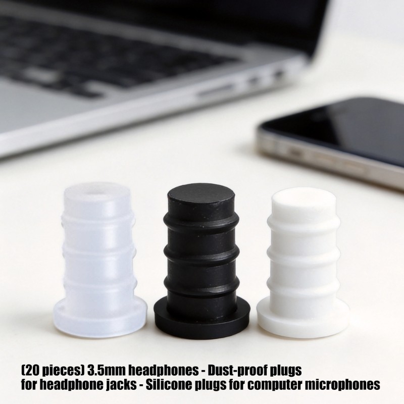 Plugues De Silicone À Prova De Poeira FN Para Porta De Áudio De 3 5 Mm Protege Acessórios De Telefones E Computadores