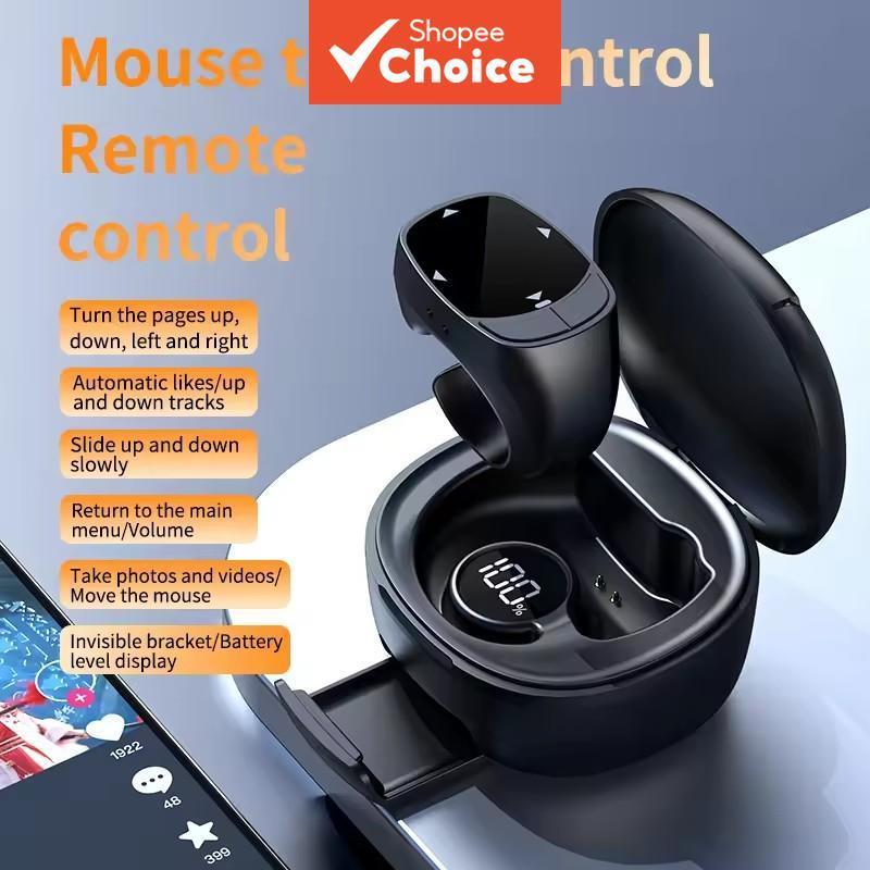 Anel Inteligente para Controle Remoto com Dedo, Rolagem e Bluetooth Sem Fio, Mouse Móvel Wireless para Selfies em