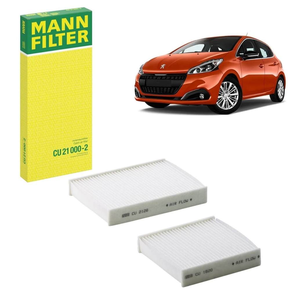 Filtro De Cabine Ar Condicionado Peugeot 2008 208 Citroen C3 C4 Original Mann Filter