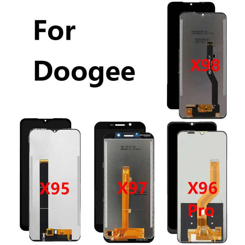 Nova Tela LCD Testada Para Doogee X95 X96 PRO X97 X97 X98 X98 N50 N50 Repalcement