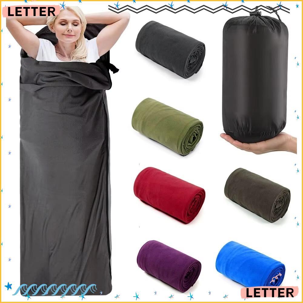 Saco De Dormir De Lã Carta , Lençóis De Viagem De Pelúcia Macios Ultraleves , Cobertor Polar Térmico Cama De Barraca De 