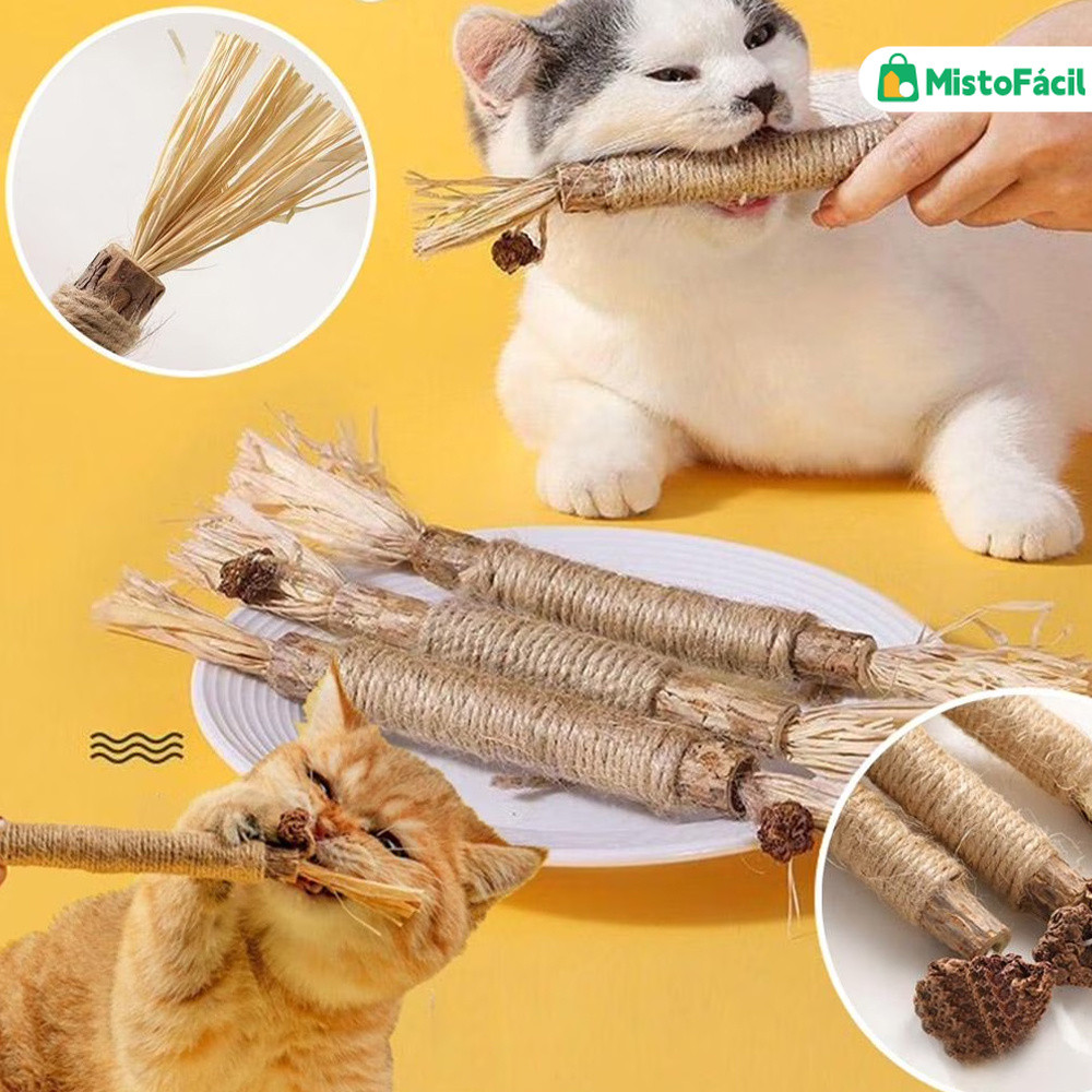 Higiene Bucal para Gatos com Palito Natural de Roer