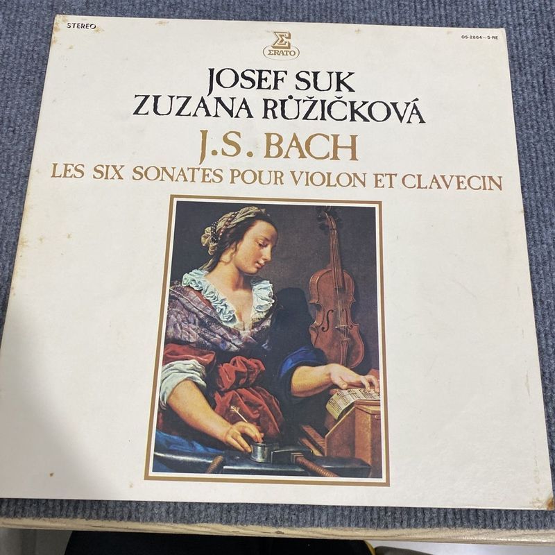 Violino Bach, Violoncelo Sonata Sukru Rikikova 2LP Vinil 40cm