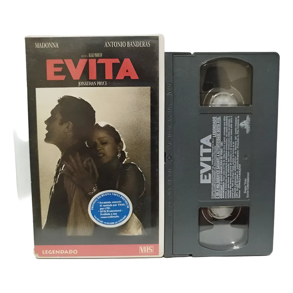 Vhs Evita - Legendado - Madonna Antonio Banderas