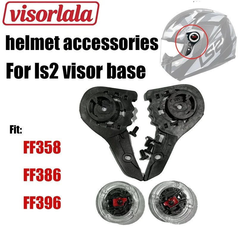Base de Suporte para Viseira de Capacete, 1 par de Peças de Reposição, Base de Suporte para Viseira, Peças para LS2 FF35