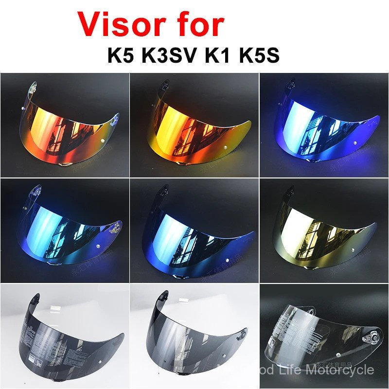 Viseira de capacete K5 Shield para K3SV K1 K5 K5S, alta resistência, proteção solar, proteção UV, máscara de capacete, m