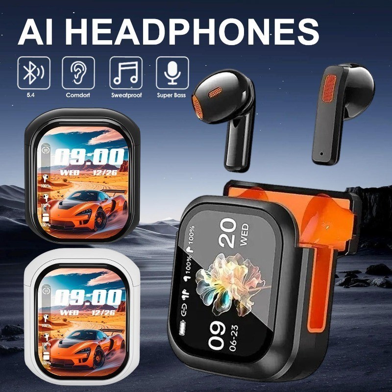 Fone De Ouvido Estéreo Intra-Auricular Para Dormir-Controle De Toque , Cancelamento De Ruído-Fones Bluetooth Com Traduçã