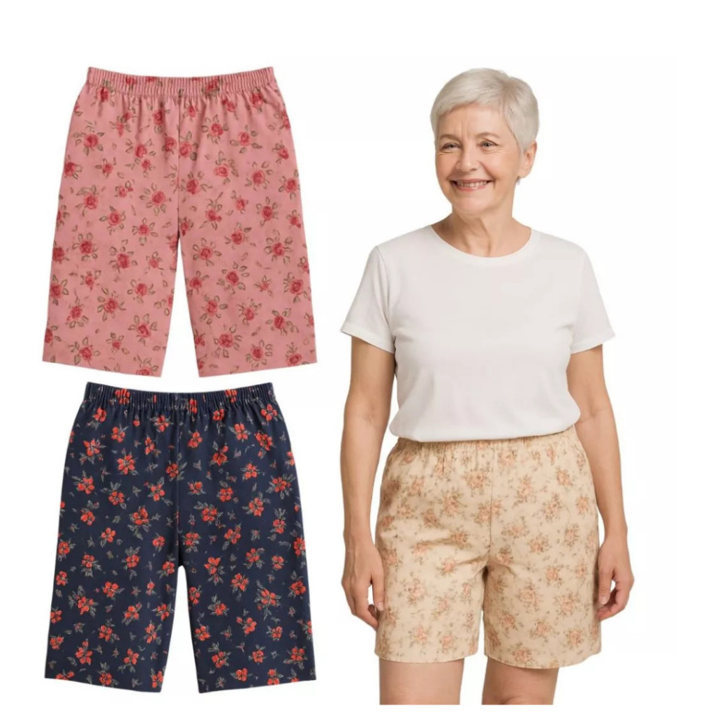 kit com 2 bermudas de senhora. Fresquinha!