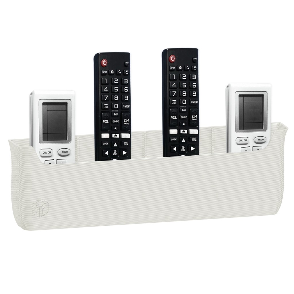 Suporte De Parede Porta 4 Controles Remoto Ar Tv ventilador Universal Concept 3D Print C3D