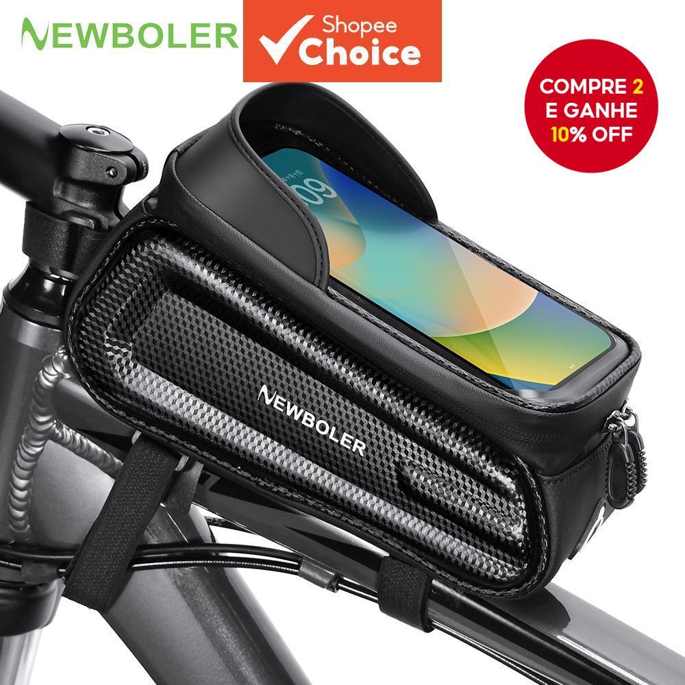 Newboler Rack De Bicicleta Frente Superior Tubo Saco Armazenamento À Prova Dwaterproof Água Telefone Tela Toque Acessóri em Oferta na Shopee
