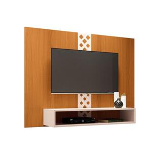 Painel para TV Form 120cm Cinamomo/Off White em Oferta na Shopee