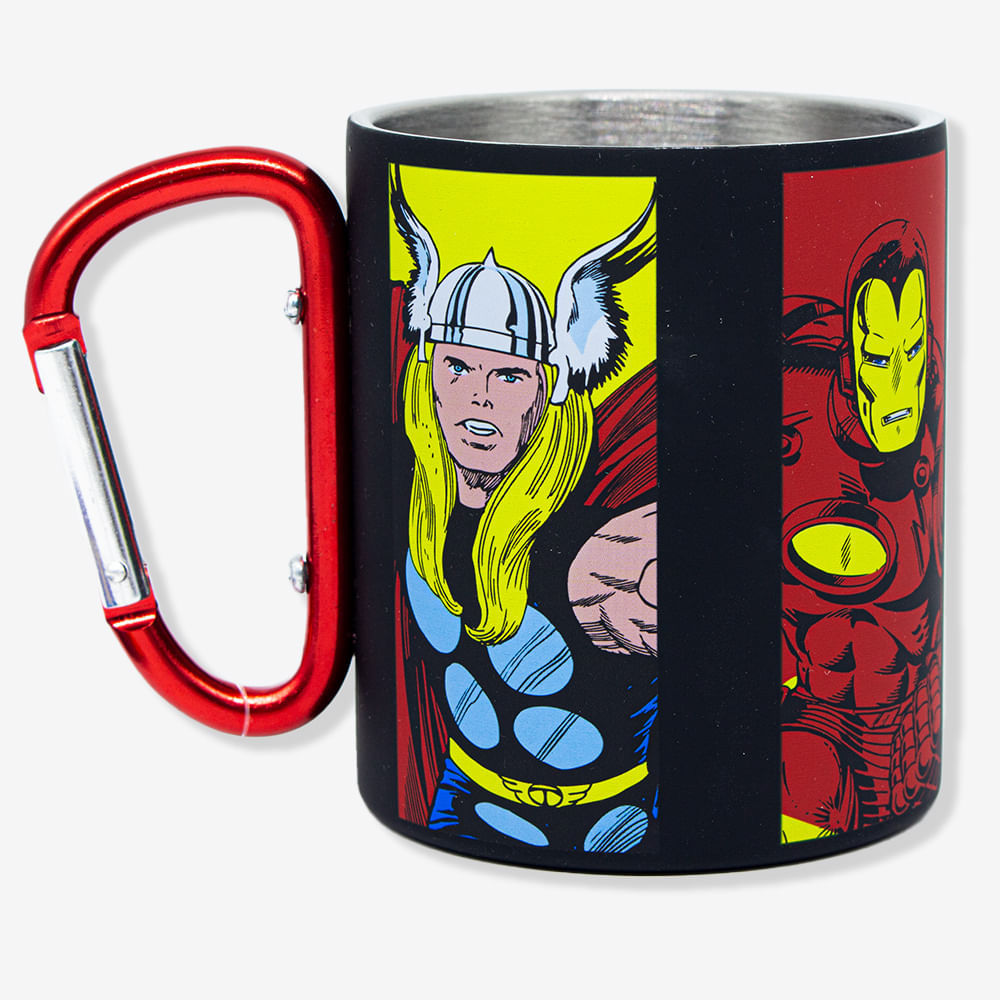 Caneca Mosquetão Marvel Comics em Oferta na Shopee