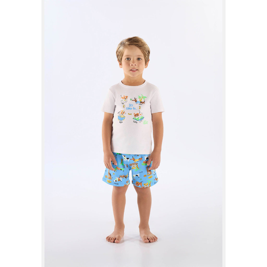 Pijama Infantil Camiseta e Bermuda Up Baby