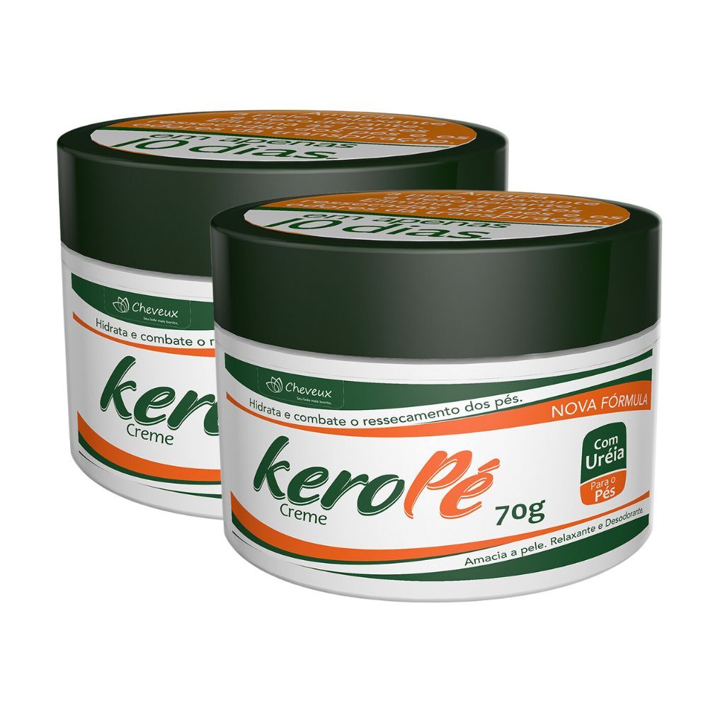 Kit 2 Creme para Pés Kero Pé 70g em Oferta na Shopee