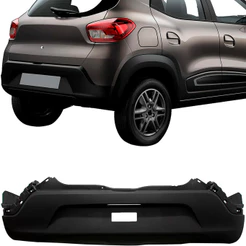 Parachoque Traseiro Kwid 2017 2018 2019 2020 2021 Preto Texturizado