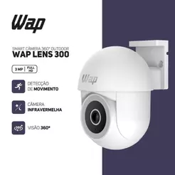 Câmera de Segurança 360º WAP WiFi FHD 1080P Lens 300 Externa