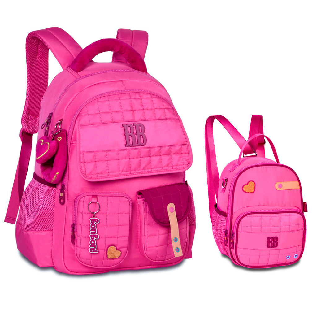 Kit Mochila de Costas Com Lancheira Rebecca Bonbon Plush Dreams -Clio Style