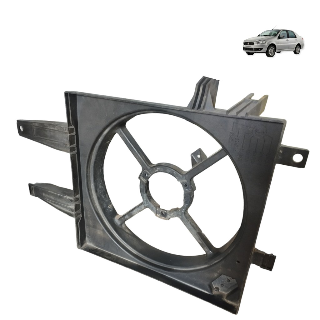 Defletor De Ar Ventoinha Fiat Siena 1.4 Flex 51797707 2008