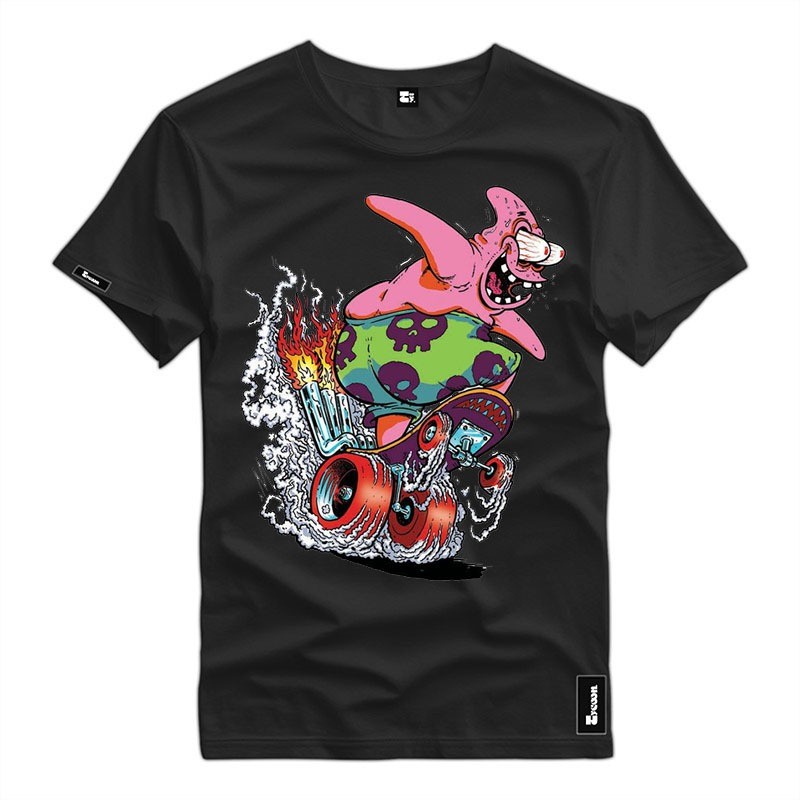 Camiseta Patrick Estrela Veloz Bob Esponja  Algodão Premium Premium Envio Em Até 4 Horas Envio Relâmpago