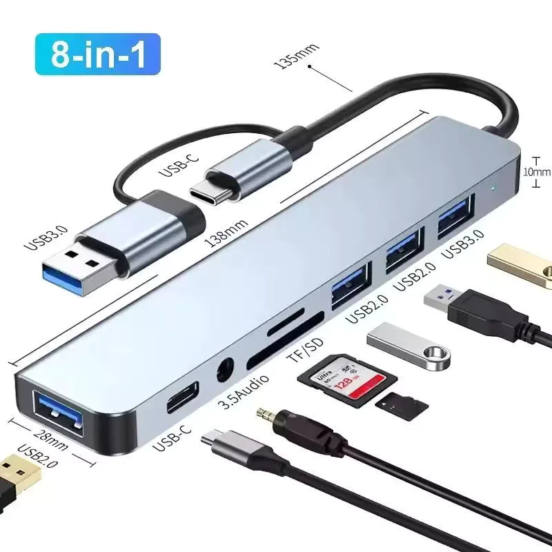"Hub USB 8 em 1 por R$ 26! 🔌"